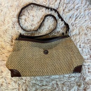 John Romaine vintage straw shoulder bag 1988